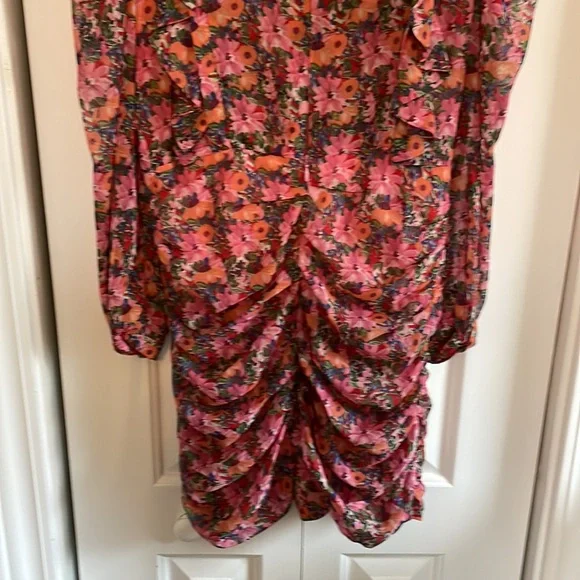 ZARA fantastic floral dress with ruffles like new - Picture 6 of 7